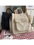 Kahverengi Kadife Stili Kadife Omuz Çantası Kadın Vintage Alışveriş Çantaları Fermuar Kız Öğrenci Bookbag Çanta Dış Cep ile Rahat Tote (Yurt Dışından) 3