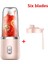 Gösterilen Stil Olarak Taşınabilir Blender 400ML Mini Elektrikli Meyve Sıkacağı USB Şarj Limon Portakal Meyve Suyu Kupası Smoothie Blender Makinesi (Yurt Dışından) 1