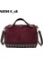 Bordo Tarzı 29X13X21 cm Smooza Yeni Varış Nubuk Pu Deri Çanta Kadınlar Için Rahat Kadın Omuz Çantası Crossbody Çanta Bayanlar Büyük Perçin Messenger (Yurt Dışından) 2