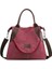 Mor Kırmızı-2 Tarzı 2020 Kadın Çantası Büyük Büyük Kapasiteli Kadın Casual Tote Çanta Kadın Omuzdan Askili Çanta Tuval Crossbody Bayan El Çantaları Alışveriş Çantası (Yurt Dışından) 1