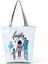 HL3033 Mama Çanta Stili Sevimli Karikatür Süper Mama Baskı Tote Çanta Seyahat Omuz Çantaları Anne ve Bebek Katlanır Kadın Rahat Çantalar Eko Yeniden Kullanılabilir Alışveriş Çantası (Yurt Dışından) 1