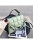 Bordo Tarzı Kadın Küçük Kare Çanta Tote Moda Yeni Pu Deri Kadın Çanta Kadın Tote Için Katı Lingge Omuz Crossbody Çanta (Yurt Dışından) 2