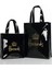 Gök Mavisi Tarzı London Style Pvc Reusable Shopping Bag Women's Bag Eco Friendly Small Signature Shopper Bag Waterproof Handbag Shoulder Bag (Yurt Dışından) 2