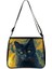 YXBWITHC10CW Stili 20CMX24CM Sevimli Siyah Kedi Cadı Messenger Çanta Kadın Çanta Tuval Koltukaltı Omuz Çantaları Büyücülük Kafatası Kız Gotik Crossbody Çanta Hediye (Yurt Dışından) 4