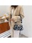 Beige Leopard Style Fashion Women's Bag Trend Baguette Bag Plush Animal Print Shopper Purses Female Autumn Handbag Shoulder Underarm Bag (Yurt Dışından) 5