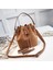 Kahverengi Tarzı 20X17X13 cm 2019 Yeni Mini Crossbody Çanta Sevimli Süet Kova Çanta Organizatör Küçük Püskül Pu Deri Bayan Omuz Messenger Çanta Bolsos (Yurt Dışından) 5