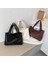 Siyah Stil Fashion Solid Color Women Large Capacity Underarm Shoulder Handbags Totes Simple Casual Pu Leather Female Dialy Shoulder Bags (Yurt Dışından) 3