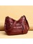 Kahverengi Tarzı Fashion Solid Crossbody Bag Casual Women Pu Shopping Street Shoulder Bags Large Capacity Multi-Zipper Mother Top-Handle Handbag (Yurt Dışından) 4