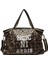 Leopar Tarzı 45X36X10CM Herlad Moda Büyük Kadın Çanta Li Deri Parlak Payetli Kadın Omuz Çantası Rahat Mektup Baskı Bayan Tote Çanta Kesesi (Yurt Dışından) 1