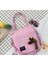 S1 Pink With Frog Style Women New Cute Bear Cartoon Canvas Bag Female Fashion Cool Girl Student School Class Shoulder Crossbody Messenger Bag Satchels (Yurt Dışından) 1