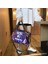 Mor Tarzı 45X36X10CM Herlad Moda Büyük Kadın Çanta Li Deri Parlak Payetli Kadın Omuz Çantası Rahat Mektup Baskı Bayan Tote Çanta Kesesi (Yurt Dışından) 1