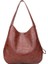 Kahverengi Tarzı 33X12X32 cm Women Vintage Shoulder Bag Female Pu Leather Womens Bag Designer Luxury Totes Fashion Top-Handle Bag Travel Bag For Ladies (Yurt Dışından) 1