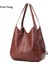 Kahverengi Tarzı 33X12X32 cm Women Vintage Shoulder Bag Female Pu Leather Womens Bag Designer Luxury Totes Fashion Top-Handle Bag Travel Bag For Ladies (Yurt Dışından) 3