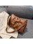 Açık Kahverengi Tarzı 33X10X22 cm Vintage Luxury Designer Totes Large Capacity Pu Leather Crossbody Handbag Women Solid Color Quilted Shoulder Messenger Bag (Yurt Dışından) 3