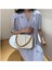 Mavi Stil New Thick Chain Shoulder Bags For Women Pu Leather Pleated Cloud Bag Simple Crossbody Bag Casual Ladies Bag Designer (Yurt Dışından) 3