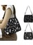 YXBWITHC09CW Stili 25CMX30CM Sevimli Siyah Kedi Cadı Messenger Çanta Kadın Çanta Tuval Koltukaltı Omuz Çantaları Büyücülük Kafatası Kız Gotik Crossbody Çanta Hediye (Yurt Dışından) 2