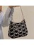 Siyah Stil 25X18X6 cm Xiuya Moda Çanta Kalp Şekli Işlemeli Kız Sonbahar Kış Omuz Çantası Kadın Lolita Gotik Tote Kanvas Çanta (Yurt Dışından) 1
