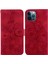 Apple iPhone 12 Pro Max Kabartmalı Lily Cüzdan Kılıfı ile Uyumlu, Kart Tutuculu Pu Deri Kapaklı (Yurt Dışından) 5
