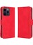 iPhone 14 Pro ile Uyumlu Kickstand Koruyucu, Kredi Kartı Tutacağı Pu Deri Darbeye Dayanıklı Telefon Kılıfı (Yurt Dışından) 1