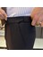 Italyan Stil Slim Fit Bel Detaylı Erkek Pantolon Kahverengi T11337 3