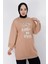 71105 Inci ve Nakış Detaylı 2 Iplik Kumaş Sweatshirt 2