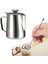 Latte Seti 2li Süt Potu Kapaklı 500 ml + Latte Art Kalemi Çubuğu Süt Köpürtme Potu Latte Art Çubuğu 1