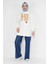 71102TAŞ ve Yazı Detaylı 2 Iplik Kumaş Sweatshirt 1