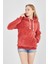 Grody.t Kapüşonlu Peluş Sweatshirt Hoody Nar Rengi 5