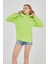 Grody.t Kapüşonlu Peluş Sweatshirt Hoody Neo Sarısı 2