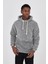 Kapüşonlu Peluş Sweatshirt Hoody Antrasit 3