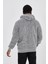 Kapüşonlu Peluş Sweatshirt Hoody Antrasit 4