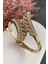 Rose Gold Renk Yaprak Figürlü Çelik Kelepçe Bileklik 3
