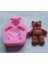 Pretty Stand Teddy Bear Silikon Fondan Silikon Şeker Craft Kalıpları Karikatür Kek Dekorasyonu (Yurt Dışından) 3