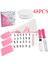 HS91205-48PCS Tarzı Pembe Kek Pikap Seti Kek Standı Döner Tabla Döner Dekorasyon Kiti Pasta Tüpü Fondan Aracı Tatlı Pişirme Araçları (Yurt Dışından) 4