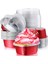 Kırmızı Stil Sevgililer Günü Alüminyum Folyo Kek Tava Kalp Şeklinde Cupcake Kapaklı Fincan, Mini Cupcake Cup Flan Kapaklı Pişirme Bardakları (Yurt Dışından) 1