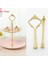 12 Adet Tarzı Katmanlı Cam Stand Ikindi Çayı Düğün Tabakları Parti Sofra Takımı Goldensilver Katmanlı Kek Tabağı Standı Cupcake Plakasız (Yurt Dışından) 2