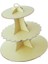 Sarı Stil 3 Katmanlı Karton Ikindi Çayı Cupcake Kek Standı Doğum Günü Partisi 4 Renk Tatlı Teşhir Standı Pasta Servis Tabağı (Yurt Dışından) 1