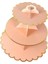 Pembe Tarzı 3 Katmanlı Karton Ikindi Çayı Cupcake Kek Standı Doğum Günü Partisi 4 Renk Tatlı Teşhir Standı Pasta Servis Tabağı (Yurt Dışından) 1
