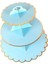 Mavi Stil 3 Katmanlı Karton Ikindi Çayı Cupcake Kek Standı Doğum Günü Partisi 4 Renk Tatlı Teşhir Standı Pasta Servis Tabağı (Yurt Dışından) 1
