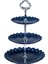 Mavi Stil 3 Katmanlı Plastik Kek Standı Ikindi Çayı Kek Standı Düğün Pastası Tabakları Parti Sofra Kek Dükkanı Üç Katmanlı Kek Rafı (Yurt Dışından) 1