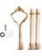 3 Katmanlı Altın Stili Gosterildigi Gibi 1 Takım Katmanlı Taç Düğün Doğum Günü Pastası Tabağı Stand Kolu Uydurma Çubuk Meyve Tabakları Standı Pasta Tepsisi Kek Standı (Yurt Dışından) 1