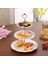 3 Katmanlı Altın Stili Gosterildigi Gibi 1 Takım Katmanlı Taç Düğün Doğum Günü Pastası Tabağı Stand Kolu Uydurma Çubuk Meyve Tabakları Standı Pasta Tepsisi Kek Standı (Yurt Dışından) 2