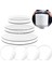 15CM-4PCS Tarzı Akrilik Yuvarlak Kek Diskleri Uzun Boylu Çift Varil Kek Akrilik Disk Katmanı Dıy Sanat Boş Tahta Kek Topper Pişirme Kek Dekorasyon Aracı (Yurt Dışından) 2