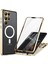 Samsung Galaxy S24 Ultra Manyetik Kılıf Temperlenmiş Cam+Mat Pc Metal Çerçeve Kapağı (Yurt Dışından) 1