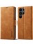 Samsung Galaxy S24 Ultra Manyetik Kapatma Mikrofiber Deri Telefon Kapağı (Yurt Dışından) 1