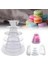 4 Katlı Stil Acıbadem Kurabiyesi Piramit Macaroons Kulesi Macaron Cupcake Için Ekran Standı Fondan Kek Standları Düğün Pastası Dekorasyon Mutfak Aracı (Yurt Dışından) 3