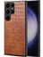 Samsung Galaxy S24 Ultra Pu+Pc+Tpu Timsah Dokulu Akıllı Telefon Kapağı (Yurt Dışından) 1