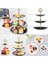 Şeffaf Stil Yuvarlak 3 Katmanlı Plastik Kek Standı Ikindi Çayı Düğün Tabakları Parti Sofra Takımı Yeni Bakeware Kek Dükkanı Üç Katmanlı Kek Rafı Kek Standı (Yurt Dışından) 3