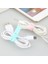 1 Adet Beyaz Stil USB Şarj Kablosu Düzenleyici Kulaklık Hattı Fg Toka Silikon Kelepçe Anti-Kayıp Veri Kablosu Sarıcı Cep Telefonu Aksesuarları (Yurt Dışından) 4