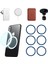 51X61MM-4 Adet Tarzı Evrensel Magsafe Araç Şarj Cihazı Telefon Tutacağı Yuvarlak Metal Demir Yüzük Magsafe Cüzdan Etiketi Manyetik Kablosuz Şarj Cihazı Standı (Yurt Dışından) 2